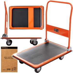 WÓZEK PLATFORMOWY TRANSPORTOWY MAGAZYNOWY SKŁADANY DO 300KG