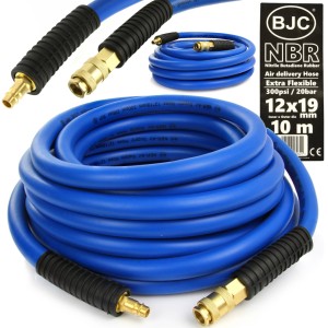 WĄŻ ELASTYCZNY CIŚNIENIOWY PNEUMATYCZNY NBR 12x19mm 10m PRZEWÓD 20 BAR
