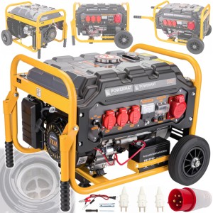 AGREGAT PRĄDOTWÓRCZY GENERATOR PRĄDU 3000W 230V BENZYNA 12V 400V 7 KM