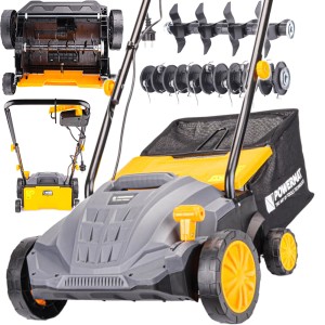 AERATOR WERTYKULATOR ELEKTRYCZNY Z KOSZEM 3w1 2400W AERACJA WERTYKULACJA