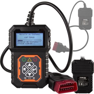 INTERFEJS TESTER DIAGNOSTYCZNY OBD2 KASOWANIE BŁĘDÓW POLSKIE MENU 8-25V LCD