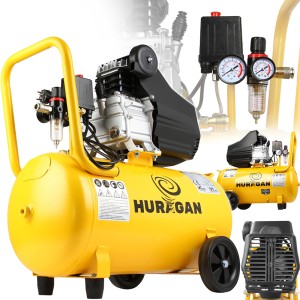 KOMPRESOR OLEJOWY SPRĘŻARKA POWIETRZA 50L 2xMANOMETR 216L/min 230V/50Hz