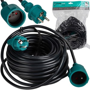 PRZEDŁUŻACZ 20M OGRODOWY DO KOSIARKI BUDOWLANY DŁUGI 230V 3x1,5mm 16A 3500W