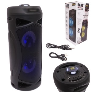 GŁOŚNIK PRZENOŚNY BOOMBOX BLUETOOTH USB AUX RADIO