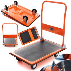 WÓZEK PLATFORMOWY TRANSPORTOWY MAGAZYNOWY SKŁADANY DO 300KG