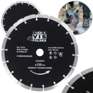 TARCZA DO BETONU DIAMENTOWA 230MM SEGMENTOWA 6600obr/min