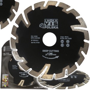 TARCZA DO BETONU DIAMENTOWA GŁĘBOKIE CIĘCIE 125 MM