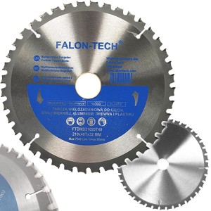 TARCZA PIŁA WIELOZADANIOWA CIĘCIA PLASTIKU ALUMINIUM DREWNA TCT 210MM 40T