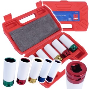 NASADKI UDAROWE ZESTAW DO FELG ALUFELG ALUMINIOWYCH 15-22 MM 1/2 DŁUGIE 79