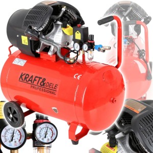 KOMPRESOR OLEJOWY SPRĘŻARKA 100L 2-TŁOKI 530l/min 230V/50Hz 3kW/4KM
