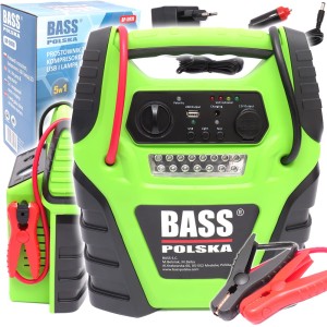 URZĄDZENIE ROZRUCHOWE DO SAMOCHODU 5W1 900A POWERBANK BOOSTER BASS
