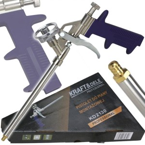 PISTOLET ALUMINIOWY DO PIANKI PIANY MONTAŻOWEJ Z REGULACJĄ