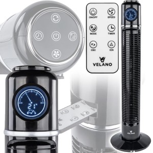 WENTYLATOR KOLUMNOWY PODŁOGOWY 50W OSCYLACJA TIMER LED PILOT 230V/50Hz
