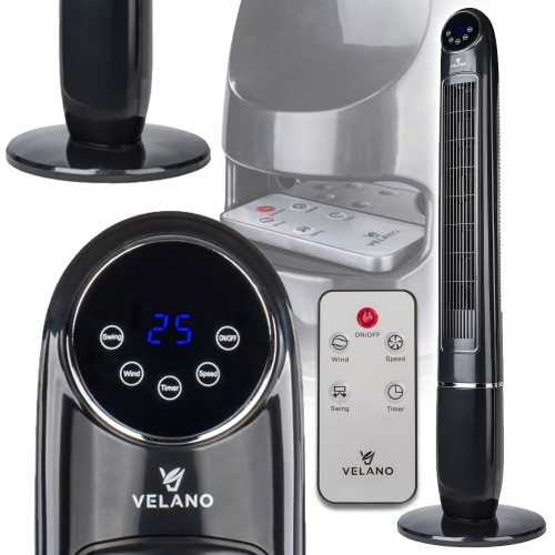 WENTYLATOR KOLUMNOWY PODŁOGOWY OSCYLACJA TIMER WYŚWIETLACZ LCD PILOT_1.jpg