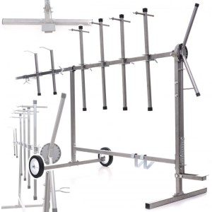STOJAK WÓZEK LAKIERNICZY OBROTOWY 6 RAMION 90kg WIESZAKI