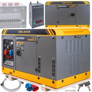 AGREGAT PRĄDOTWÓRCZY GENERATOR PRĄDU DIESEL 18KW 230/400V 12V ATS