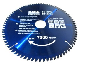 TARCZA PIŁA WIDIOWA DO ALUMINIUM 210mm 80Z + REDUKCJE
